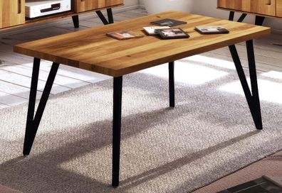 Couchtisch Masterton 24 Wildeiche massiv geölt - Abmessungen: 80 x 80 x 48 cm (B