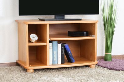 TV-Unterschrank Kiefer massiv Vollholz Erlefarben Junco 204 - Abmessung: 50 x 77