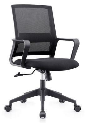 Drehstuhl Tamest 118, Farbe: Schwarz - Abmessungen: 95 - 105 x 57 x 57 cm (H x B