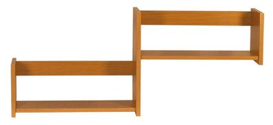 Hängeregal / Wandregal Grogol 08, Farbe: Erle - Abmessungen: 50 x 102 x 20 cm (H