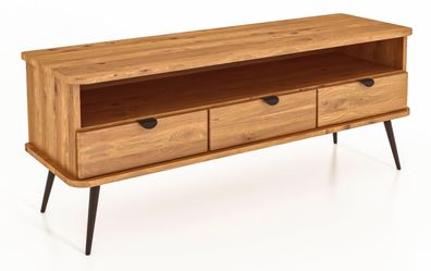 TV-Unterschrank Rolleston 24 Kernbuche massiv geölt - Abmessungen: 57 x 144 x 46