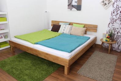Futonbett / Massivholzbett Wooden Nature 03 Eiche geölt - Liegefläche 200 x 200