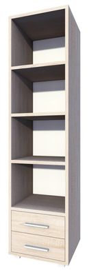 Regal Garut 27, Farbe: Sonoma Eiche - Abmessungen: 194 x 40 x 40 cm (H x B x T)