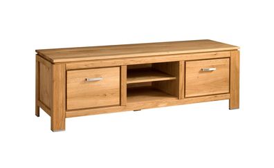 TV-Unterschrank / TV-Möbel Balsa 12, mit zwei Schubladen, Natur, komfortabel für