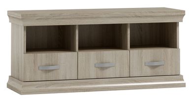 TV-Unterschrank Wewak 17, Farbe: Sonoma Eiche - Abmessungen: 59 x 120 x 42 cm (H