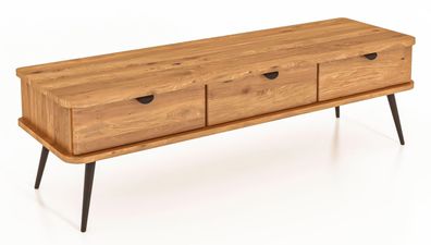 TV-Unterschrank Rolleston 20 Kernbuche massiv geölt - Abmessungen: 42 x 144 x 46
