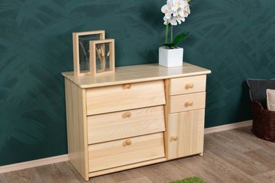 Schuhschrank 009 Kiefer massiv Vollholz natur - Abmessung 62 x 90 x 40 cm (H x B