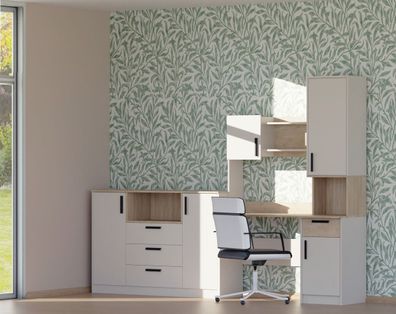 Jugendmöbel - Set G Fafe | Kommode | Schreibtisch mit Aufsatz | Farbe: Kaschmir