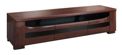 Langes TV-Board / TV-Möbel mit Push-to-open Funktion Krasno 10, Eiche Massivholz