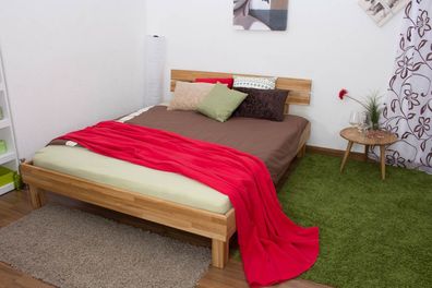 Futonbett / Massivholzbett Wooden Nature 03 Eiche geölt - Liegefläche 160 x 200
