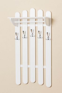 Garderobe Kiefer massiv Vollholz weiß lackiert Junco 344 ? Abmessung 125 x 60 x