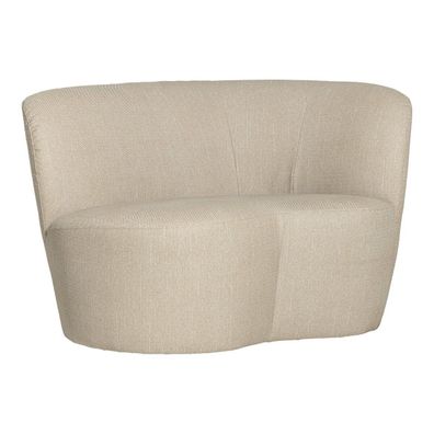 Gartensofa Stone - Aluminium & Polyolefin-Stoff Sand, Rechts (Gr. 112x80x73 cm)