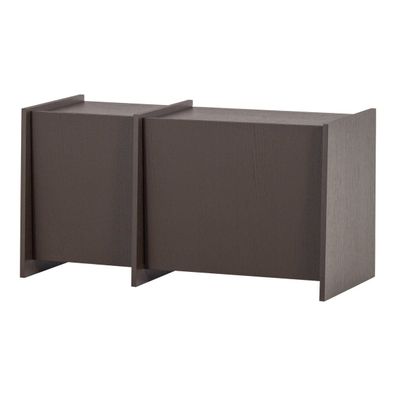 TV-Board Brock - Aschenfurnier Mittelbraun, 102 cm (Gr. 102x44x53 cm)