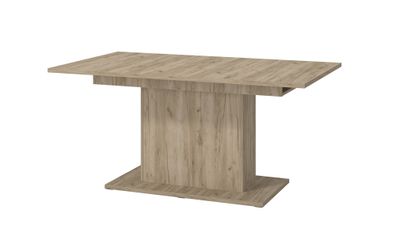 Esstisch ausziehbar Palan 02, Farbe: Eiche Grau, ABS-Kantenschutz, stabil und ro