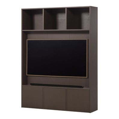 Schrank / TV-Schrank Meggy - Kiefernholz Mittelbraun, 160 cm (Gr. 160x40x215 cm)