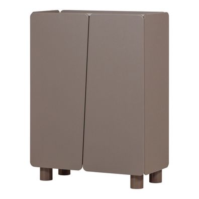 Highboard Root - Kiefernholz Truffel Braun, 100 cm (Gr. 100x45x135 cm)