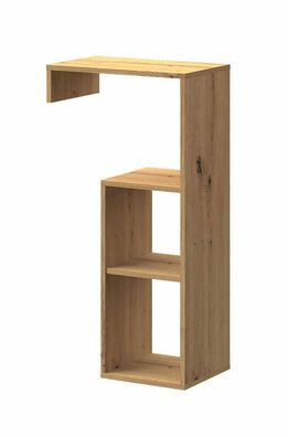 Jugendzimmer - Regal Garian 16, Farbe: Eiche - Abmessungen: 98 x 50 x 30 cm (H x