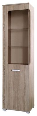 Vitrine Kikori 16, Farbe: Sonoma Eiche - Abmessungen: 190 x 50 x 40 cm (H x B x