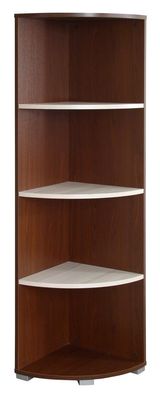 Eckregal Cikupa 33, Farbe: Nuss / Ulme - Abmessungen: 160 x 40 x 40 cm (H x B x