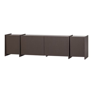 TV-Board Brock - Aschenfurnier Mittelbraun, 200 cm (Gr. 200x44x53 cm)