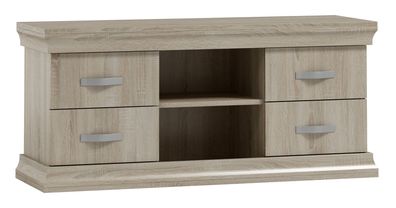 TV-Unterschrank Wewak 18, Farbe: Sonoma Eiche - Abmessungen: 59 x 130 x 42 cm (H