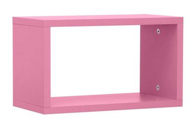 Kinderzimmer - Hängeregal / Wandregal Luis 08, Farbe: Rosa - 24 x 40 x 20 cm (H