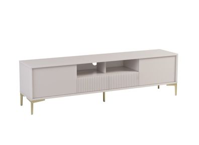 TV-Unterschrank Chabrey 02 mit viel Stauraum - 51,5 x 179 x 38 cm, 6 Fächer, ABS