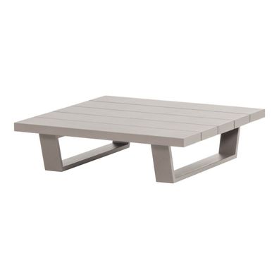 Gartencouchtisch Bear - Aluminium Sand (Gr. 87x87x25 cm)