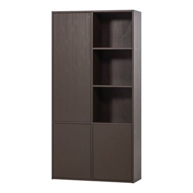 Schrank Meggy - Kiefernholz Mittelbraun, Links, 108 cm (Gr. 108x40x215 cm)