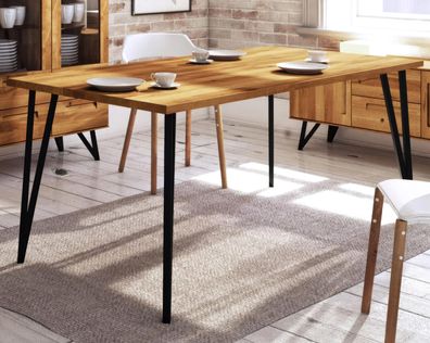 Esstisch Masterton 22 Wildeiche massiv geölt - Abmessungen: 80 x 130 cm (B x T)