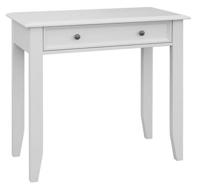 Schminktisch Gyronde 35, Kiefer massiv Vollholz, weiß lackiert - 85 x 93 x 45 cm