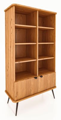 Regal Rolleston 31 Kernbuche massiv geölt - Abmessungen: 176 x 97 x 46 cm (H x B