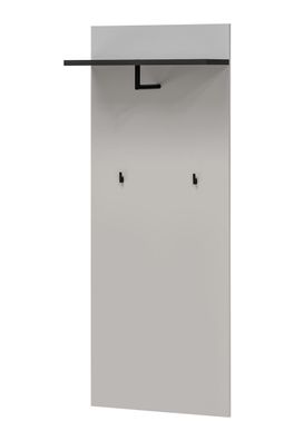 Garderobe | 1 Ablagefläche | Farbe: Kaschmir / Schwarz | 2 Haken | 1 Kleiderstan