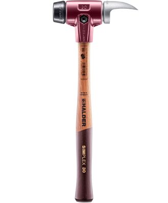 HALDER Simplex Schonhammer Baumdiagnose Ø 30 mm Gummi schwarz / Weichmetall-Hackei