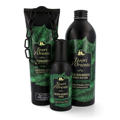 tesori d´Oriente Sandalo del Kashmir & Vetiver Geschenkset EdT + Badecreme+Dusche