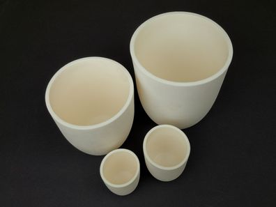 Keramik Schmelztiegel für Metallguss verschiedene Größen aus Al2O3, 50-1000cm³