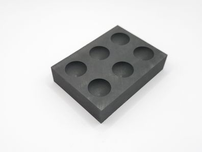 Gussform Pellets, Grafit Form, Gießform aus Kohlenstoff beständig bis 1200 °C