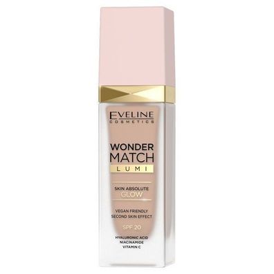 Eveline Cosmetics Wonder Match Lumi Foundation 20 Nude, 30 ml