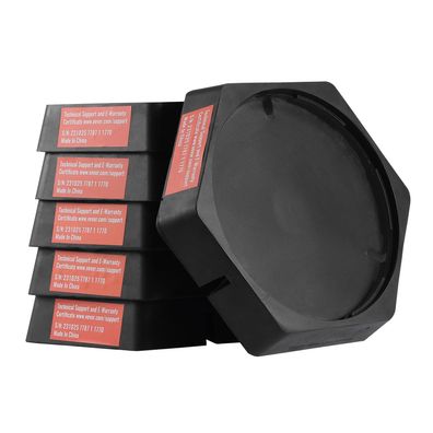 VEVOR Nivellierpads 9 Zoll rund fér Wohnmobil Wagenheber 4er Set Gummi