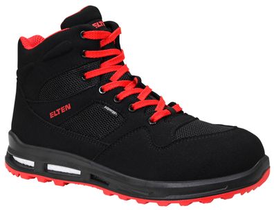 ELTEN Lakers XXT Mid ESD S1PS Sicherheitsschuhe Gr. 42 Schwarz Rot