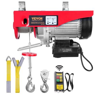 VEVOR Elektrische Seilwinde 230V 800kg 12m 1450W kabellos Defekt