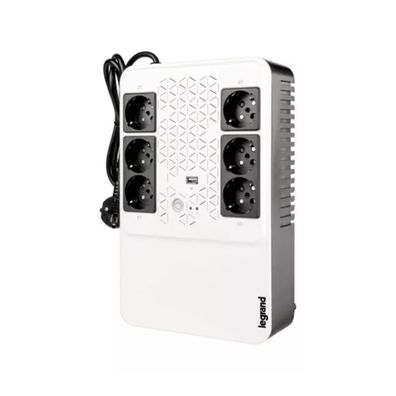 Bticino USV Keor Multiplug 800VA 480W 6x Schuko USB 310082