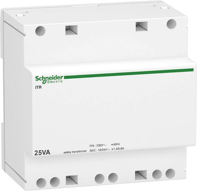 Schneider Electric Sicherheitstransformator 25VA 230V 12-24V AC
