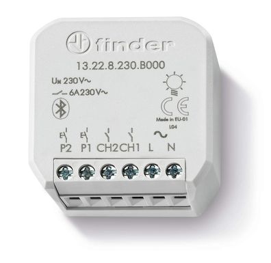 Finder YESLY Bluetooth Multifunktionsrelais 2 Kanäle 6A 230V
