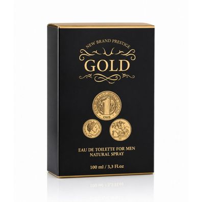 New Brand Prestige Gold For Men Eau De Toilette 100 ml