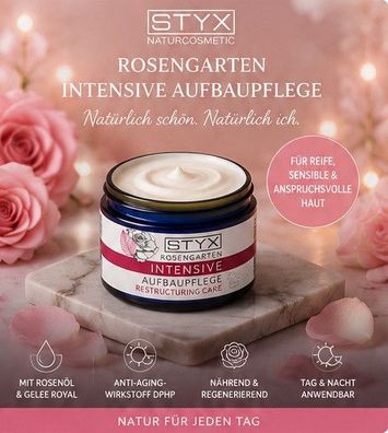 STYX Naturcosmetic Rosengarten Aufbaupflege 50 ml Tages- & Nachtpflege Hyaluron
