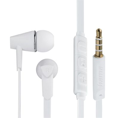 Hama In-Ear Headset JOY 3,5mm Klinke Ohrhörer Kopfhörer Mikrofon Fernbedienung