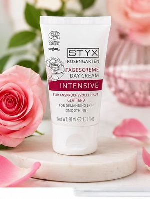 STYX Naturcosmetic Rosengarten Intensive Tagescreme 30 ml Tube vegan Cosmos