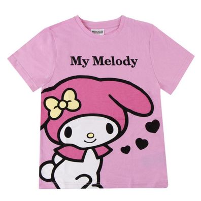 Hello Kitty Kurzarmshirt Kinder Baumwollshirt Freizeit Sommer Kleidung