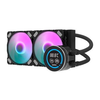Darkflash DN-D240 Wasserkühler mit LCD und 2x ARGB Lüfter, 240?mm